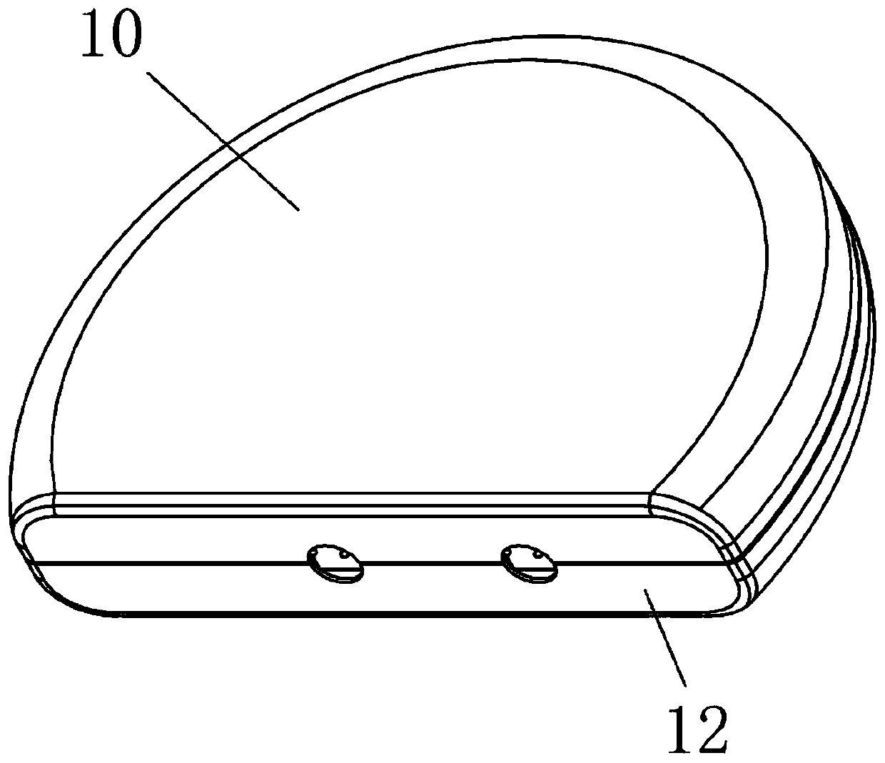 Rigid connection piece for active implantable medical device and connection structure thereof