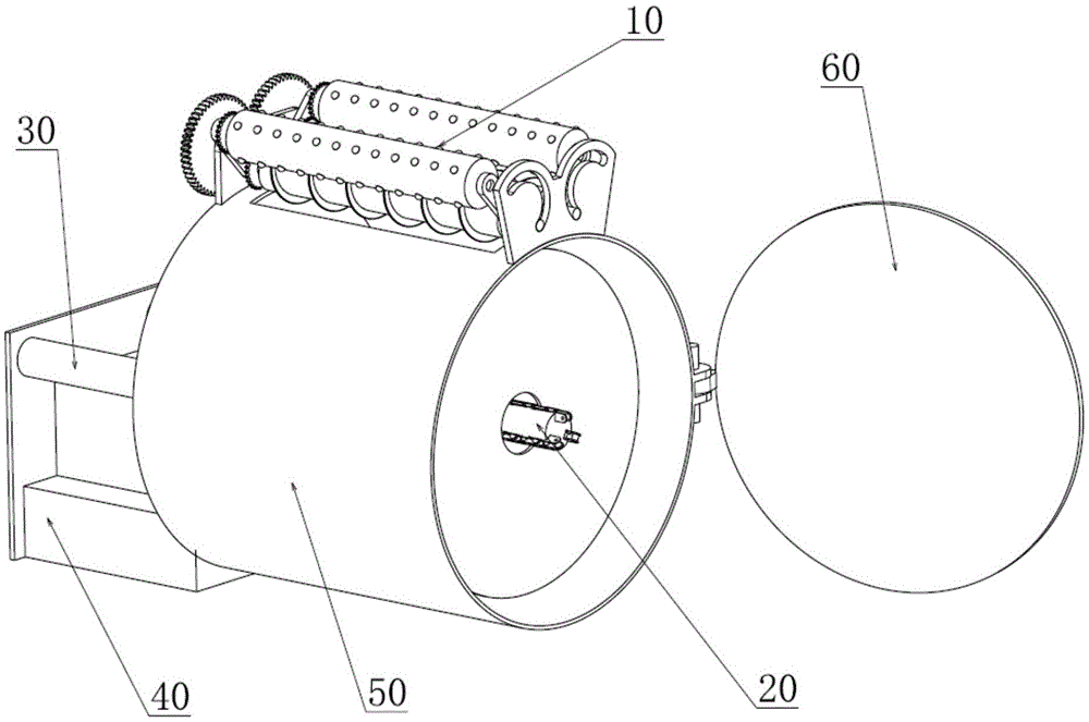 A Centrifugal Internal Rotating Ring-shaped Bale Forming Device and Method