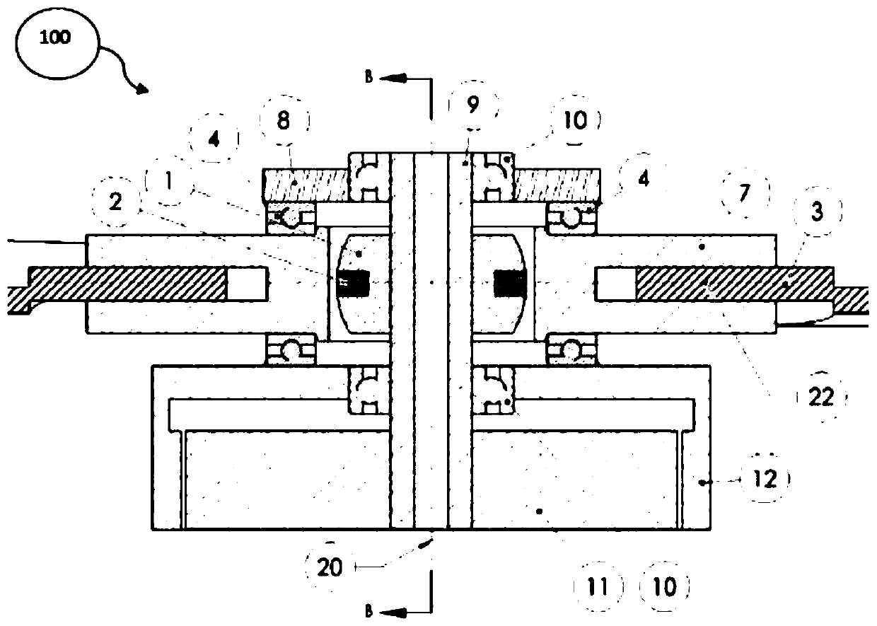 Device for directly controlling a blade by means of an electromechanical actuator