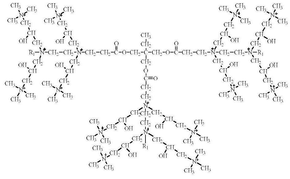 Application of a star-shaped compound carrying a dense charge as a flocculant