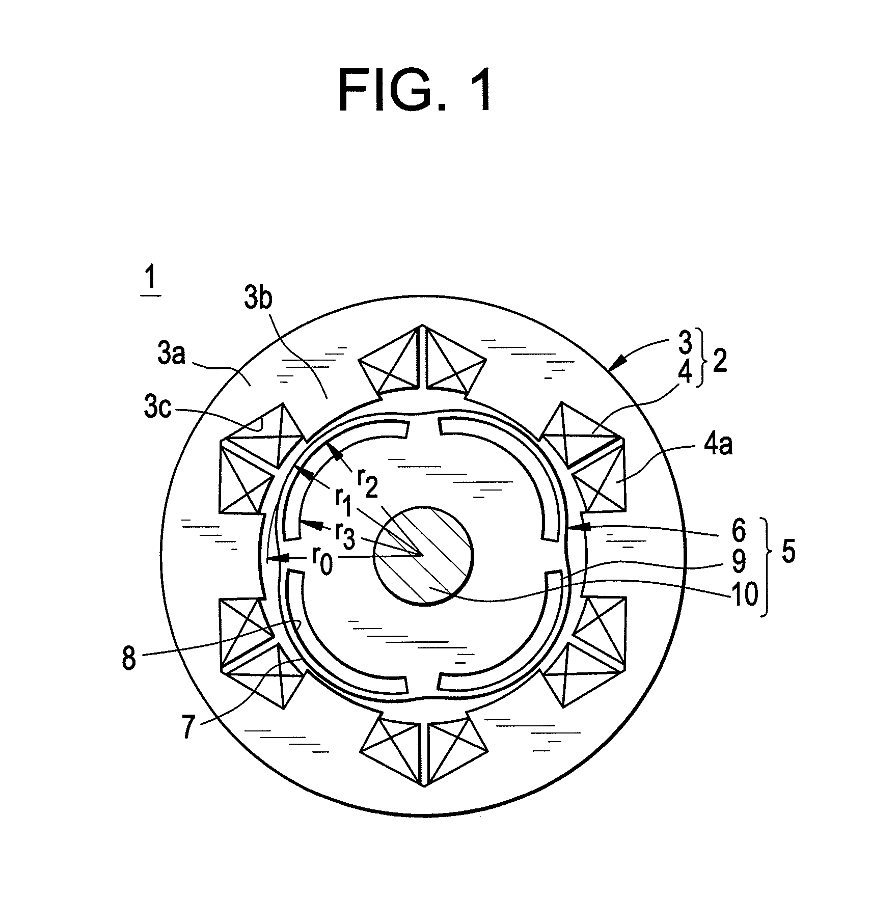 Embedded permanent magnet electric motor