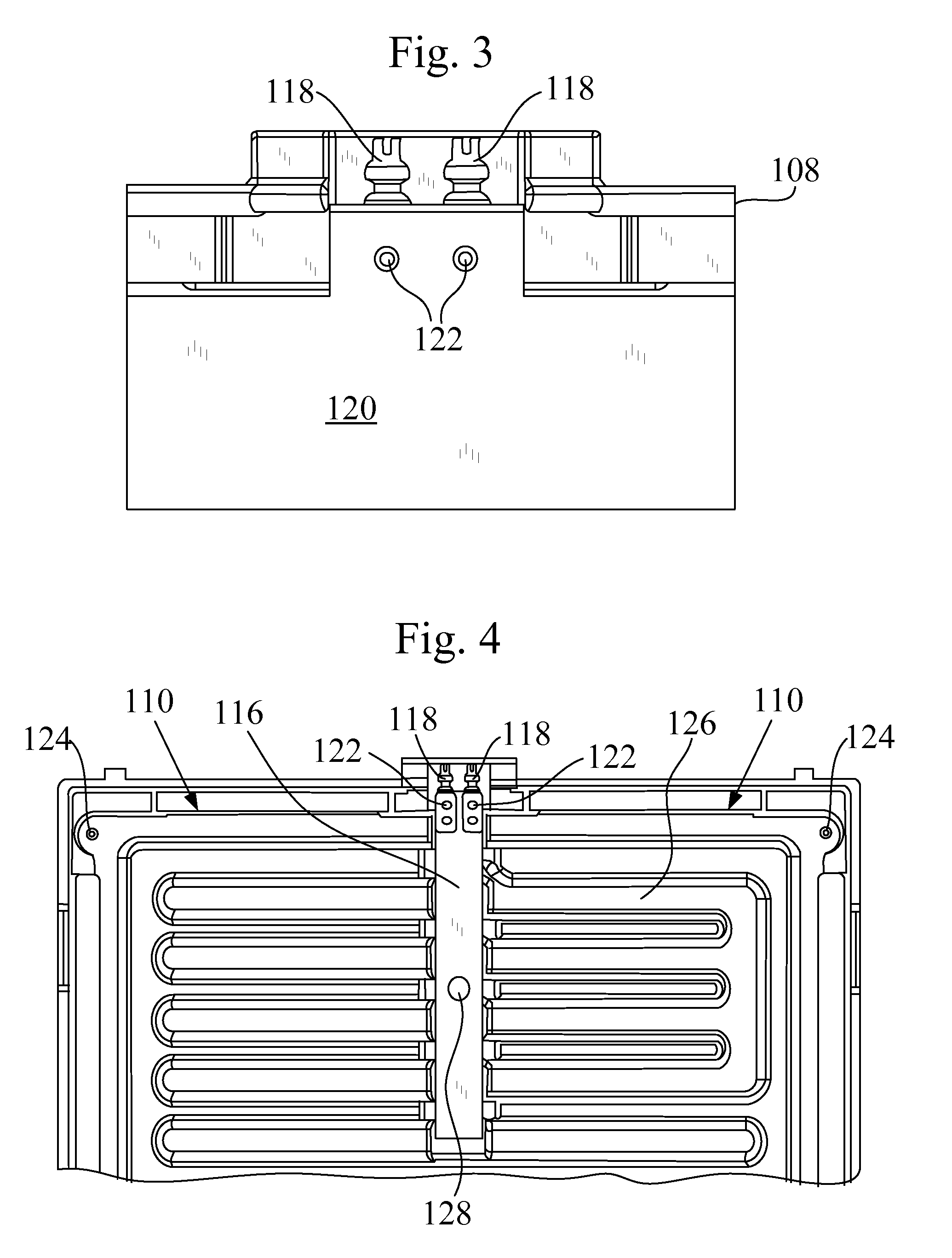 Temperature sensor mounting arrangement for a battery frame assembly