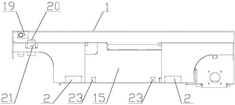 Welding chassis structure of aerial work platform vehicle