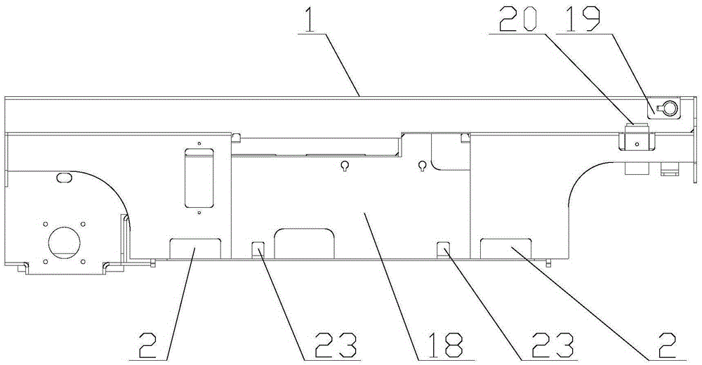 Welding chassis structure of aerial work platform vehicle