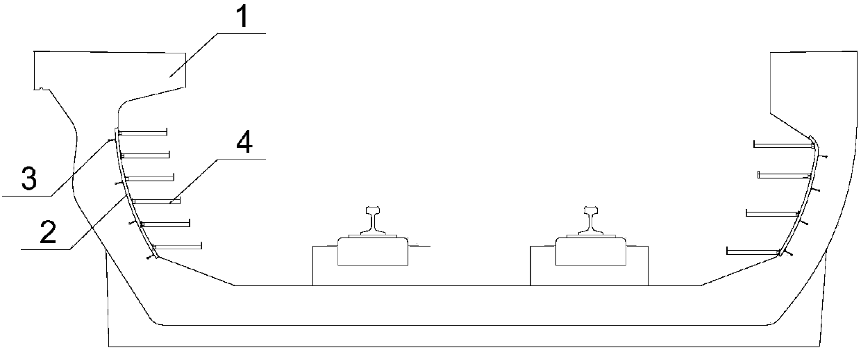 U-shaped beam pre-buried channel anti-drawing test device and method