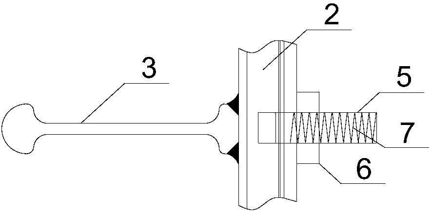 U-shaped beam pre-buried channel anti-drawing test device and method