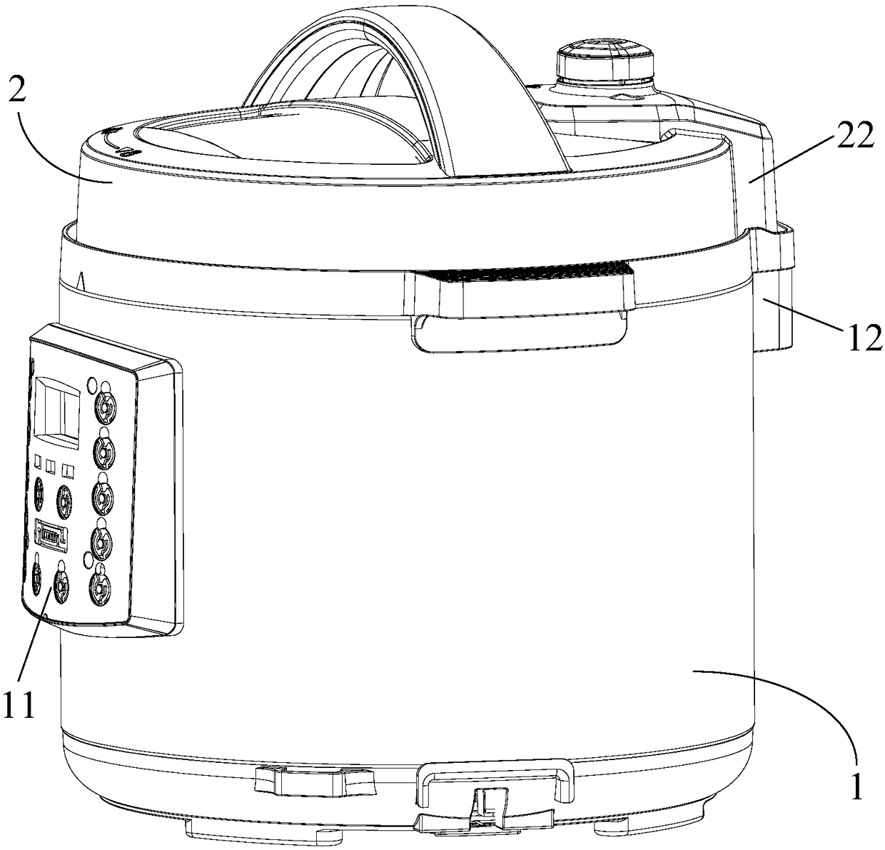Split-type electric pressure cooker