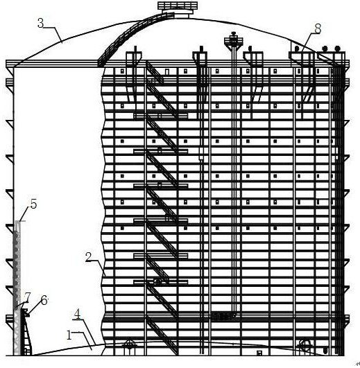 A Wiggins-type gas cabinet constant cabinet capacity replacement device and replacement method