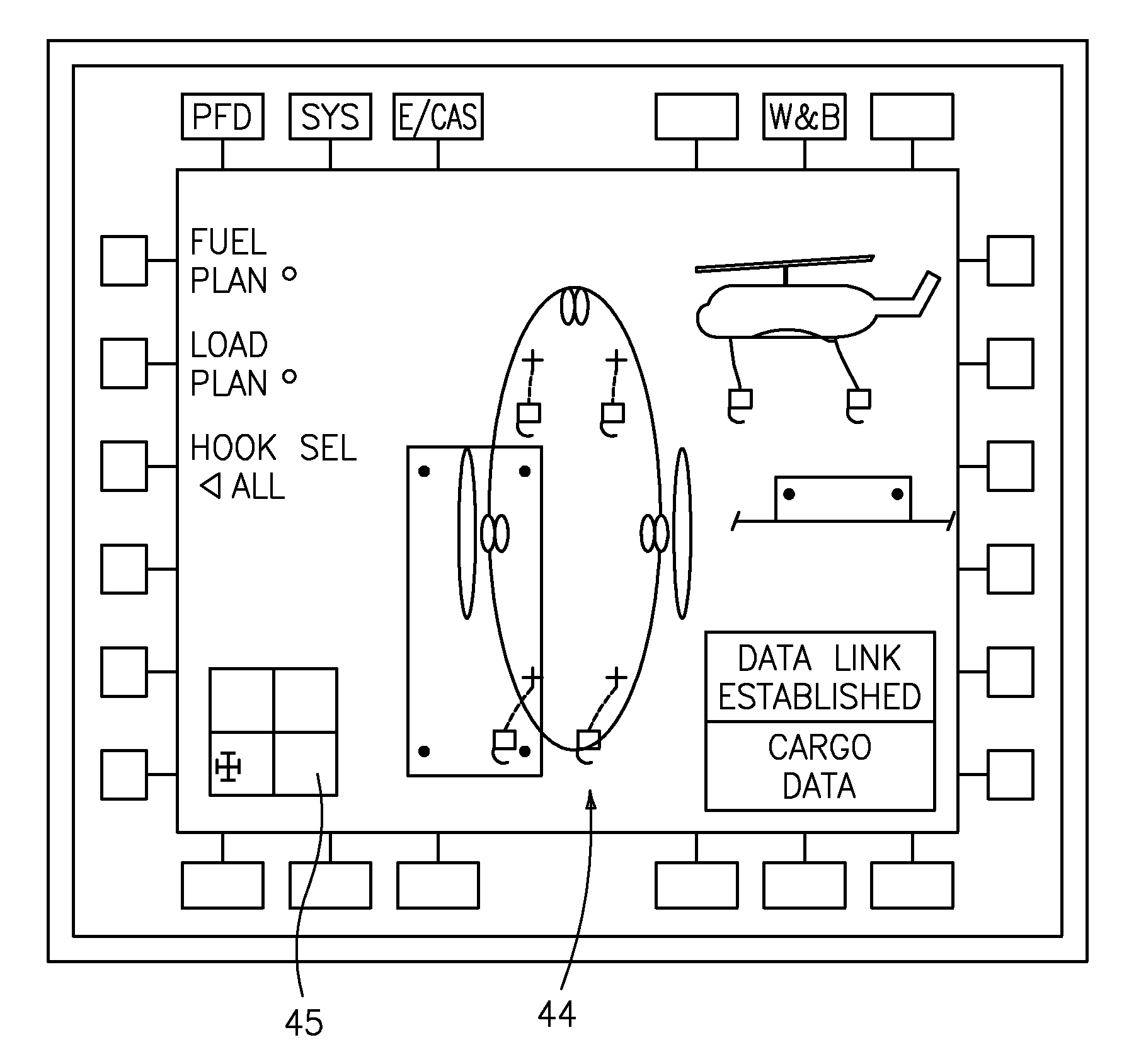 Radio frequency emitting hook system for a rotary-wing aircraft external load handling