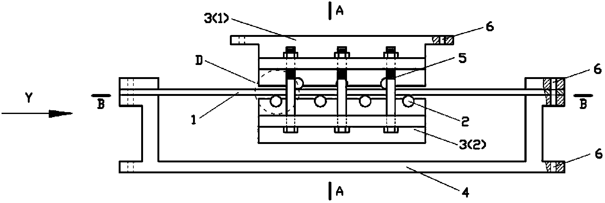 Metal damper with rolling shafts