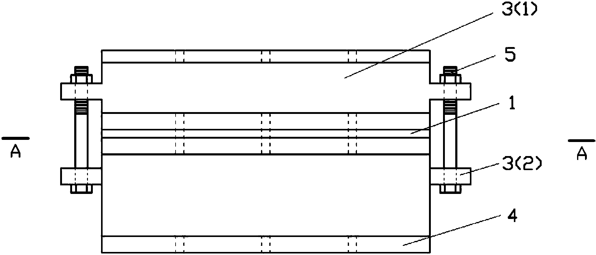 Metal damper with rolling shafts