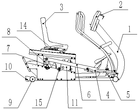 A limb linkage rehabilitation training device