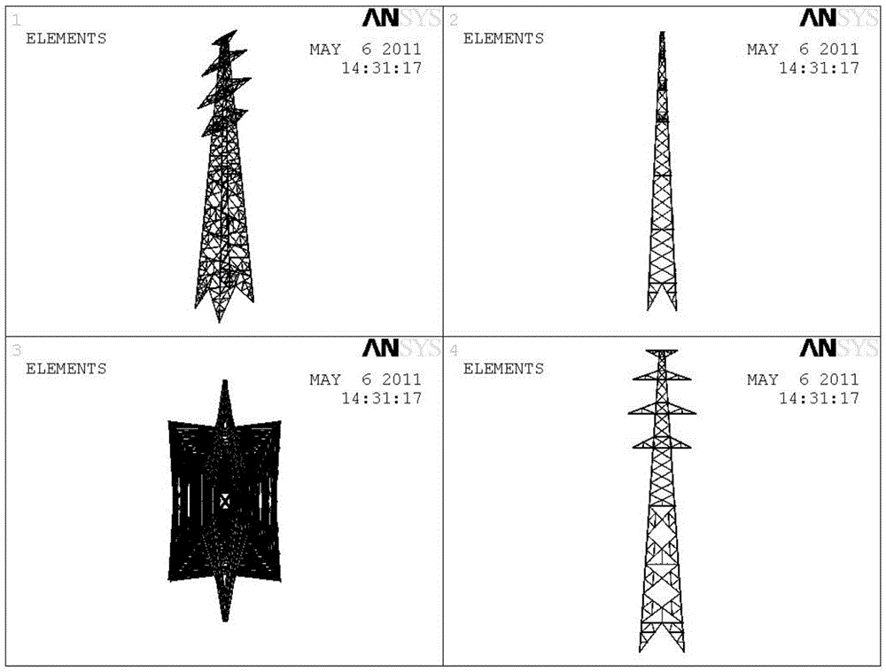 Real-time online evaluation method and system for safety state of power transmission tower