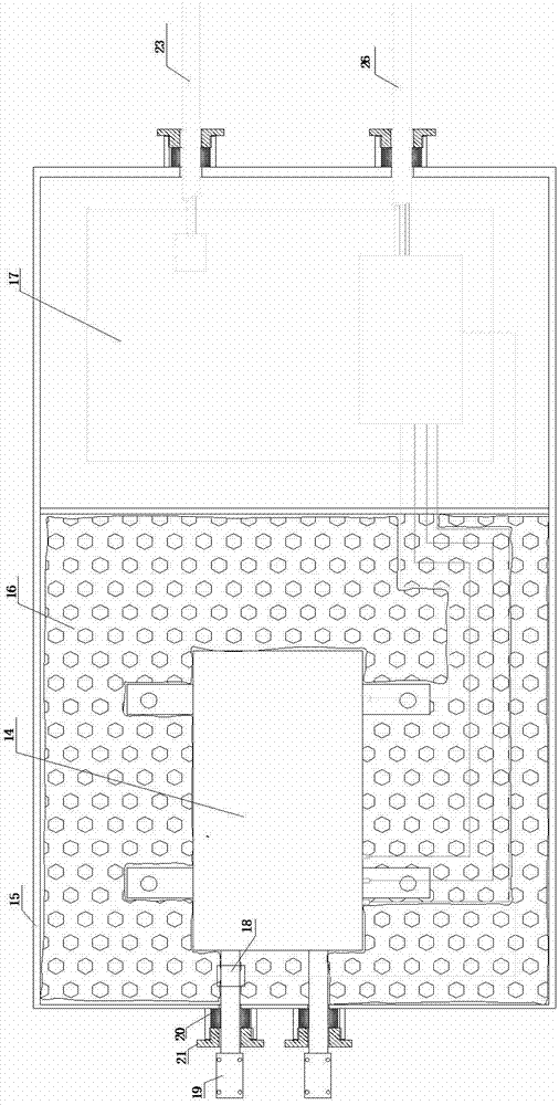 Device and method for displacing, exhausting and mining coal seam gas by damp and hot water injection