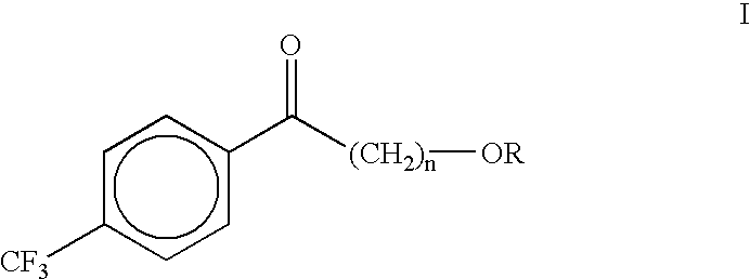 Process for the synthesis of alkoxyalkyl (trifluormethylphenyl) methanones