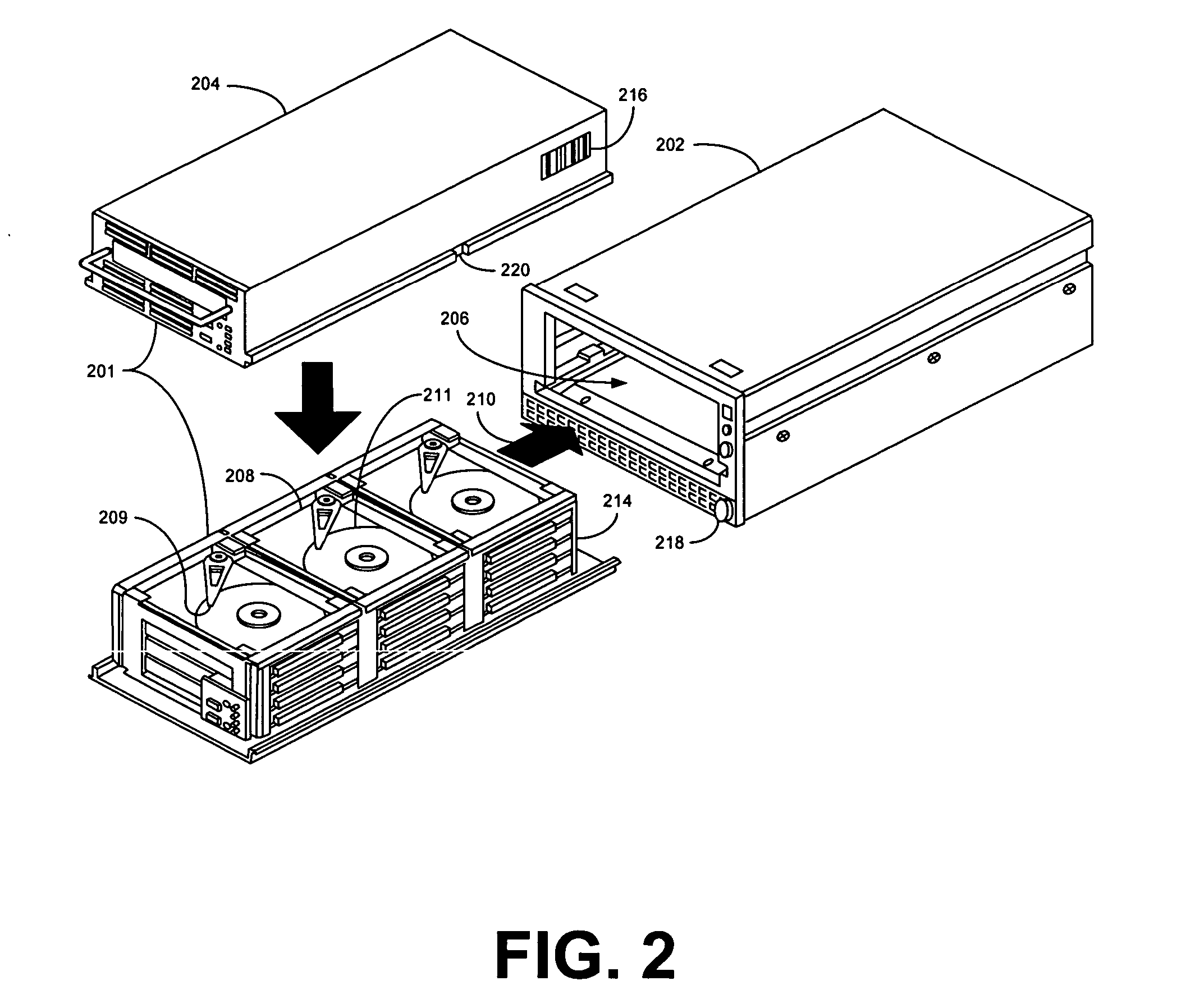 Power reduction scheme for use with a disc drive magazine