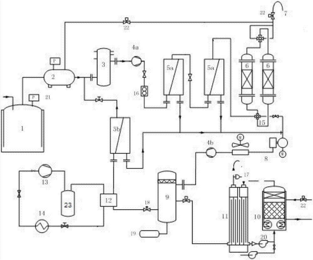High-effective organic waste gas recovery processing method and complete equipment