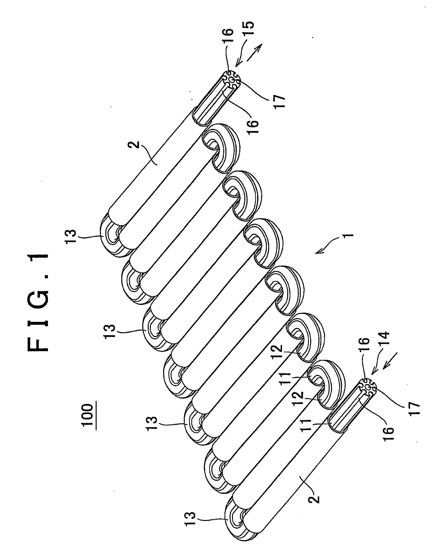 Tubular Fuel Cell Module and Manufacturing Method Thereof