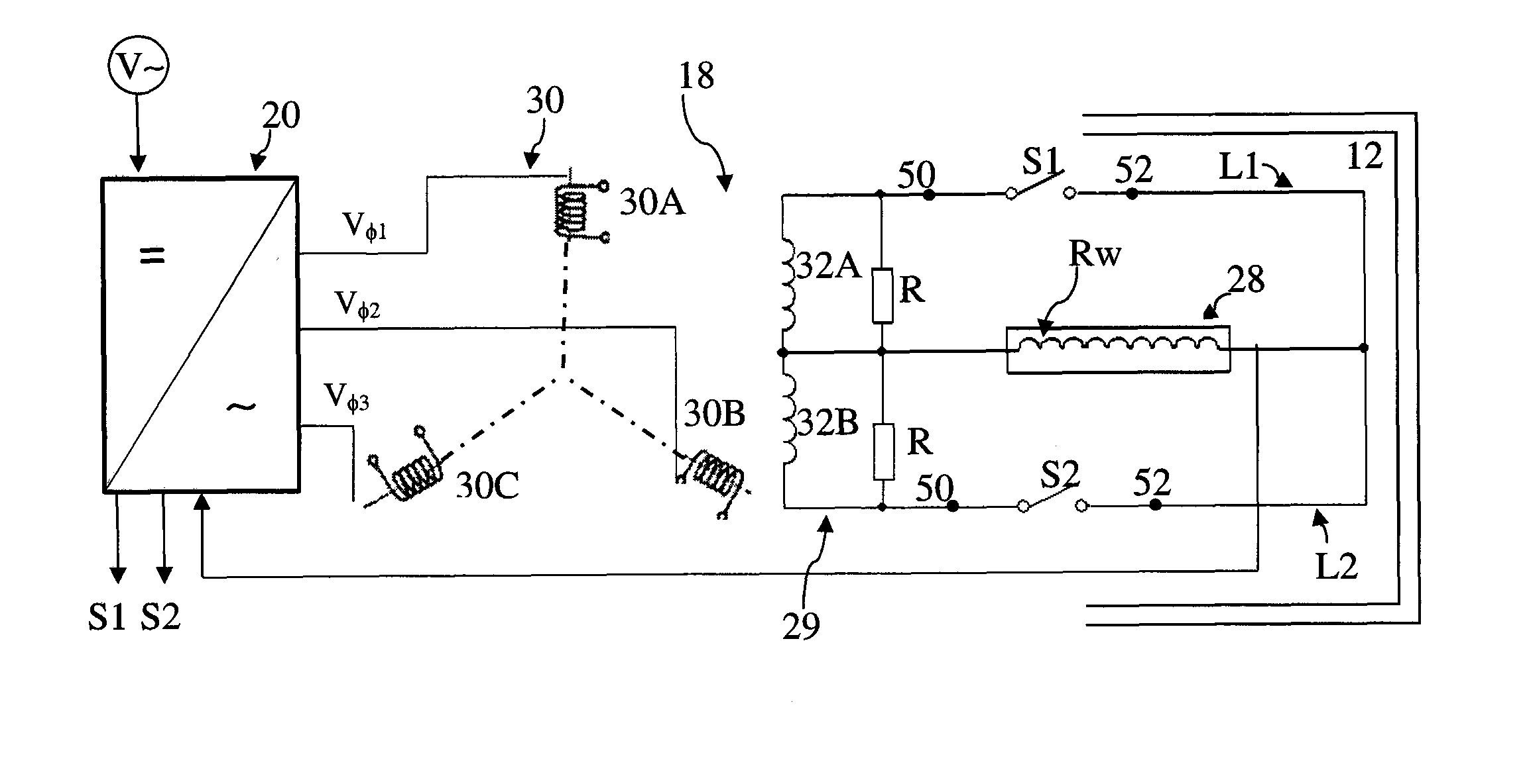 High temperature superconducting electromechanical system with frequency controlled commutation for rotor excitation