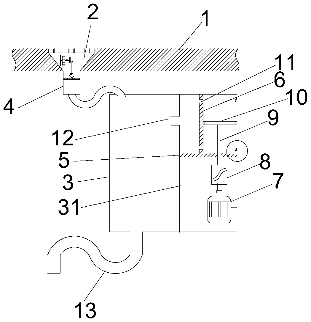 Highway engineering-based pavement drainage device and method