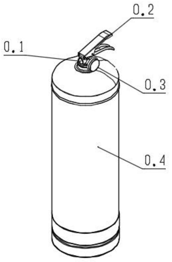 A dry powder fire extinguisher automatic filling inflation system