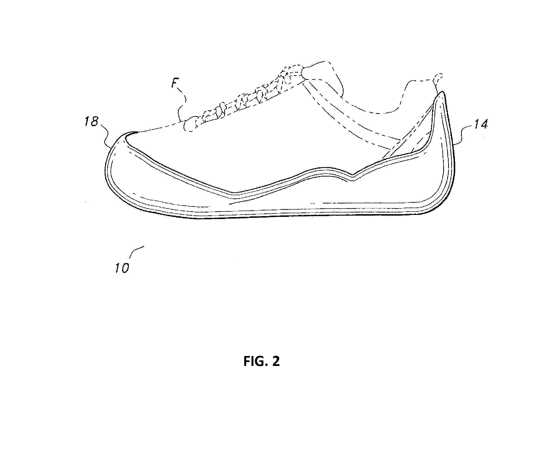 Sliding-shoe sole