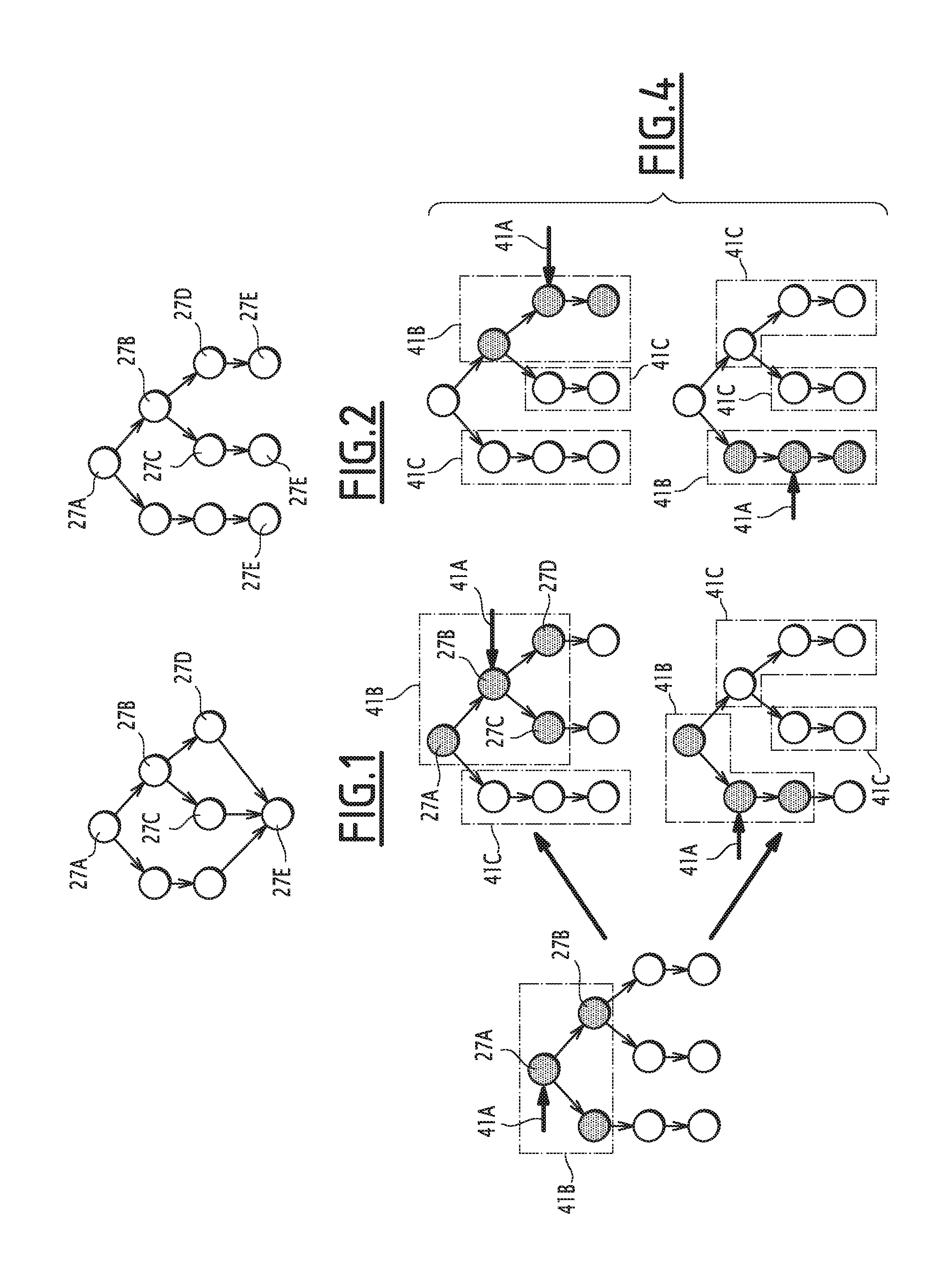 System for visualizing an aircraft procedure having several alternate sequences and related process