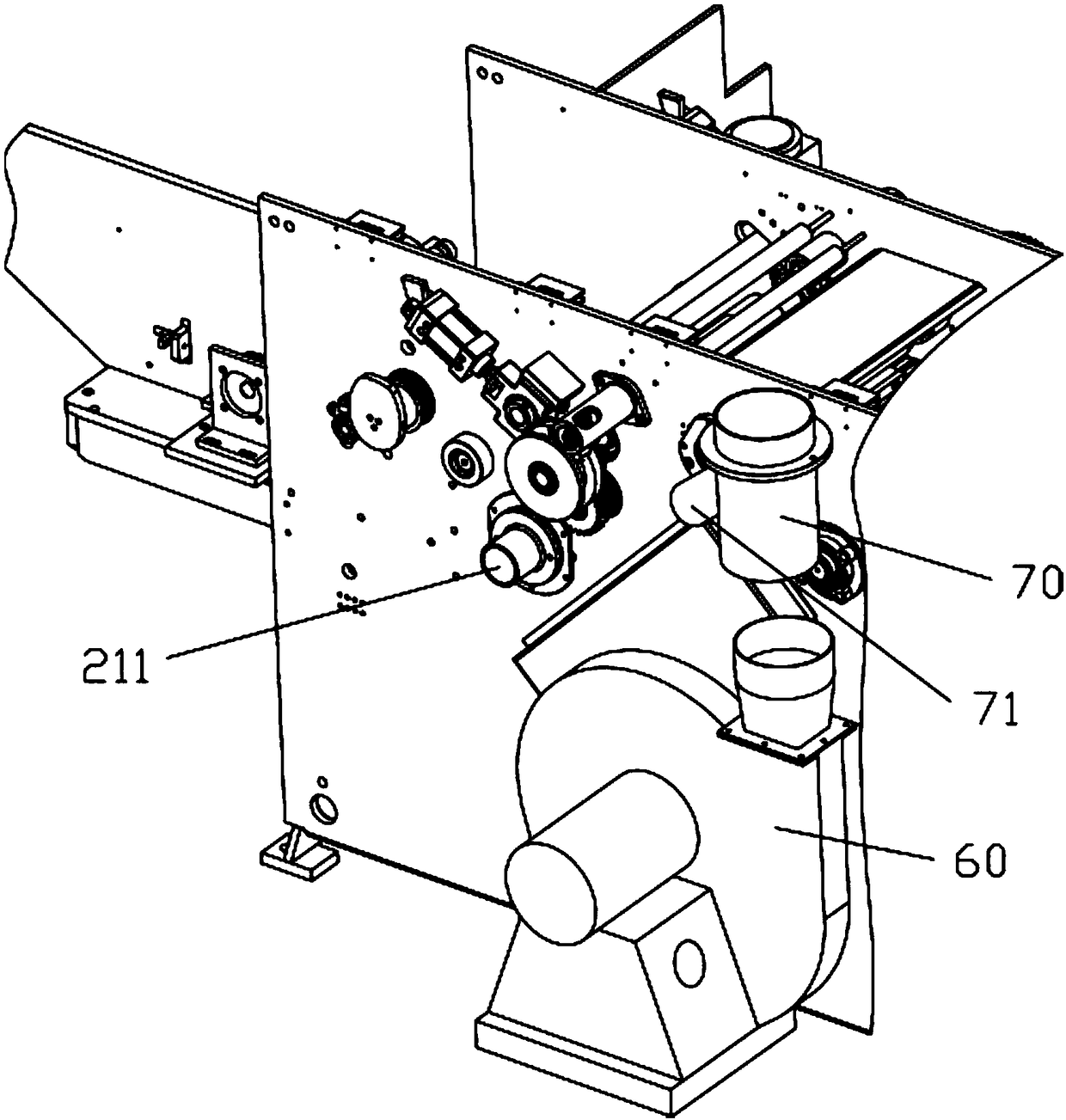 Gauze folding and unloading mechanism for medical gauze folding machine