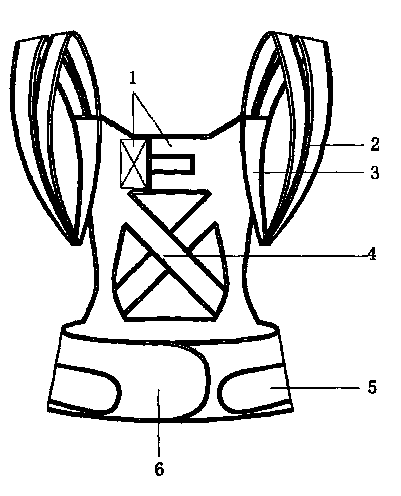 Garment for correcting shoulder-back posture of human body