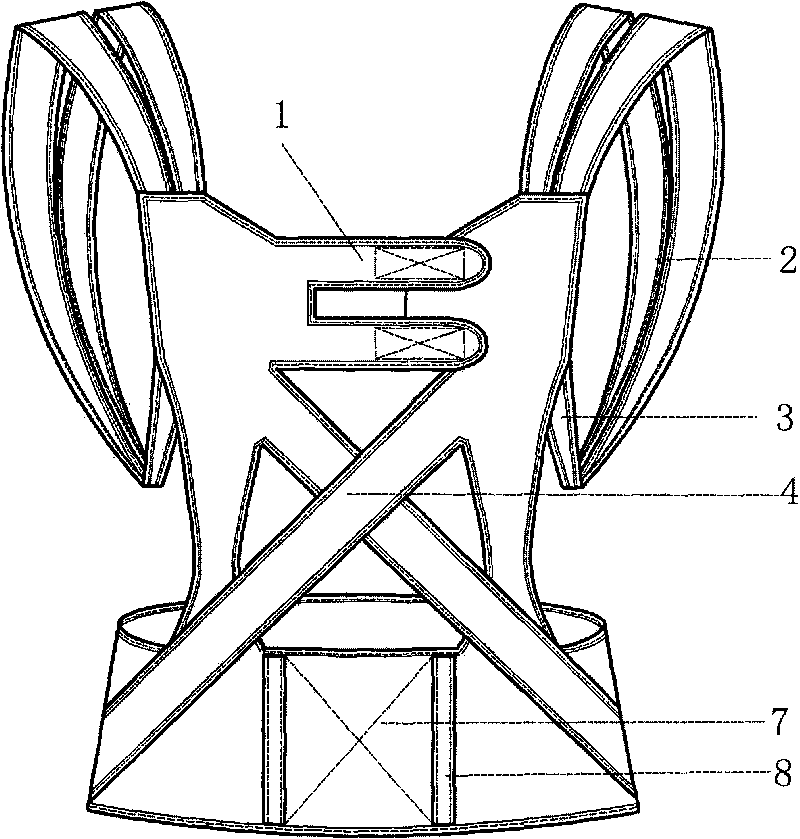 Garment for correcting shoulder-back posture of human body