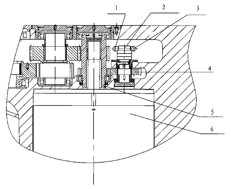 Built-in forced lubricating system of rocker arm of coal mining machine