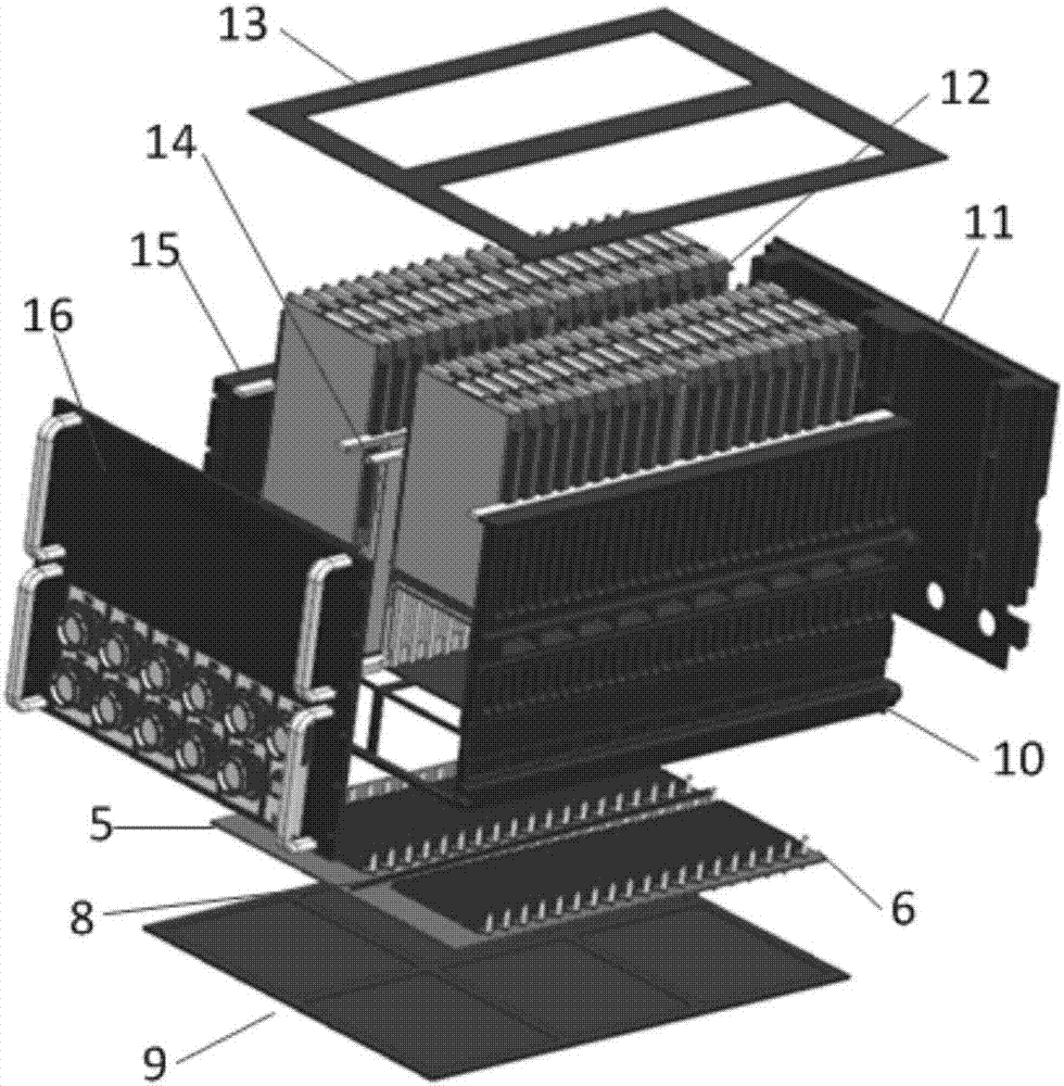 Satellite-borne electronic equipment backboard