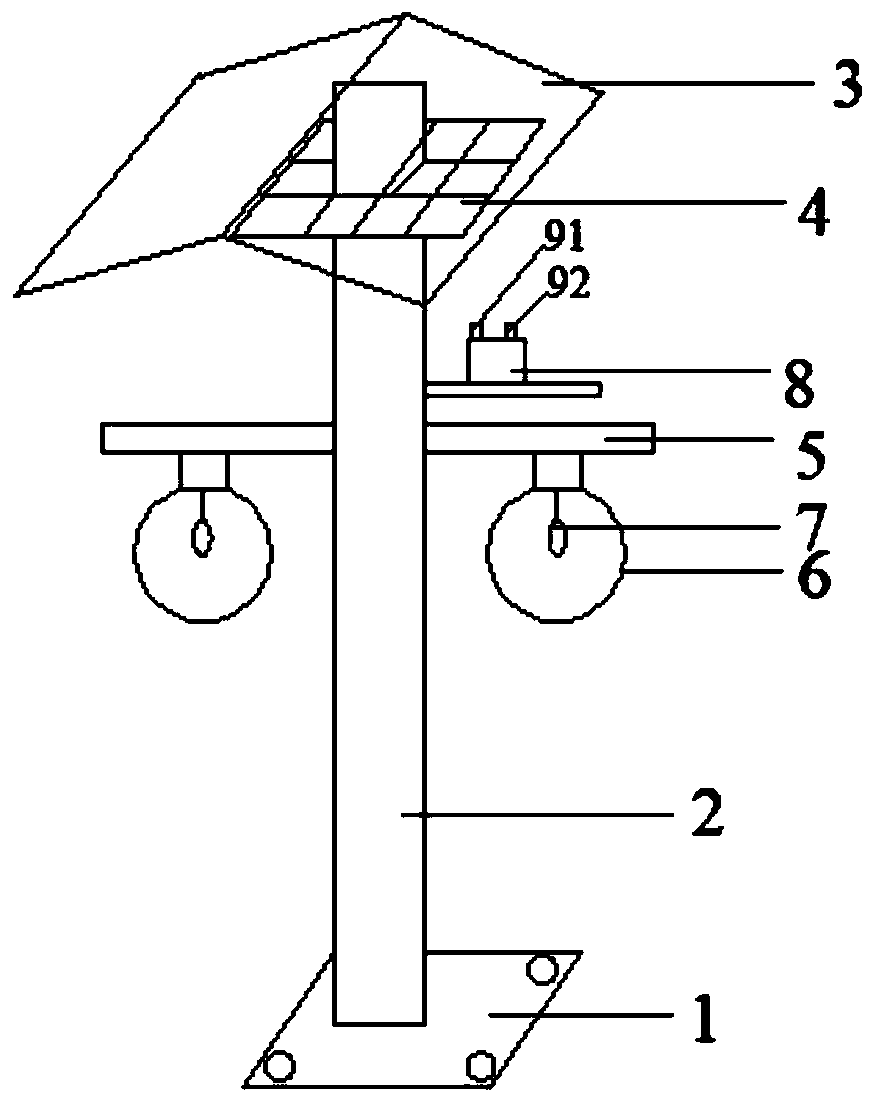 Anti-dazzling street lamp