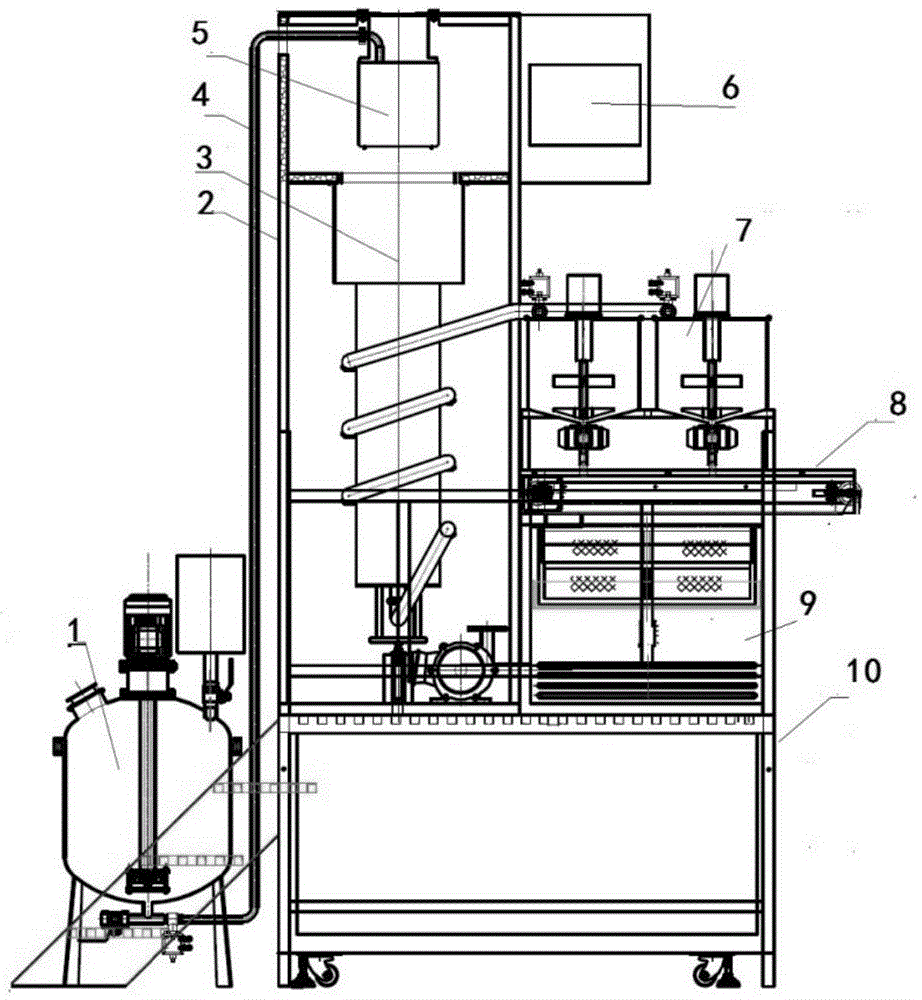 Production system for hollow alginate capsules for cigarettes