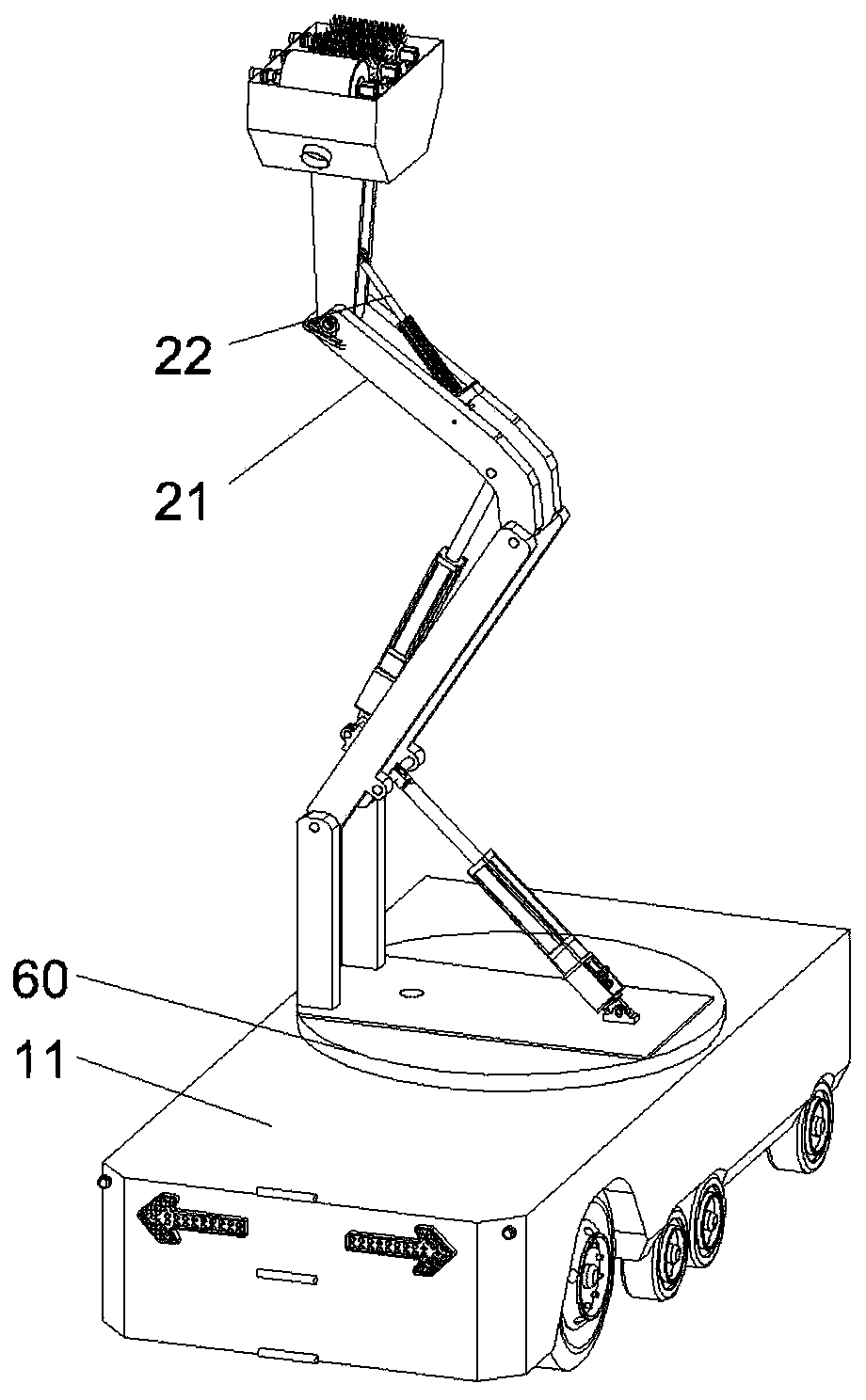 Dual-power-source vehicle-mounted tunnel lamp cleaning system