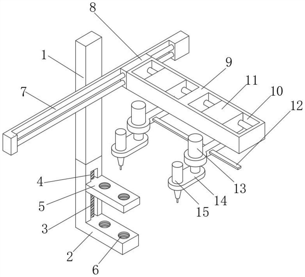 Rapid screw driving device for plate product packaging