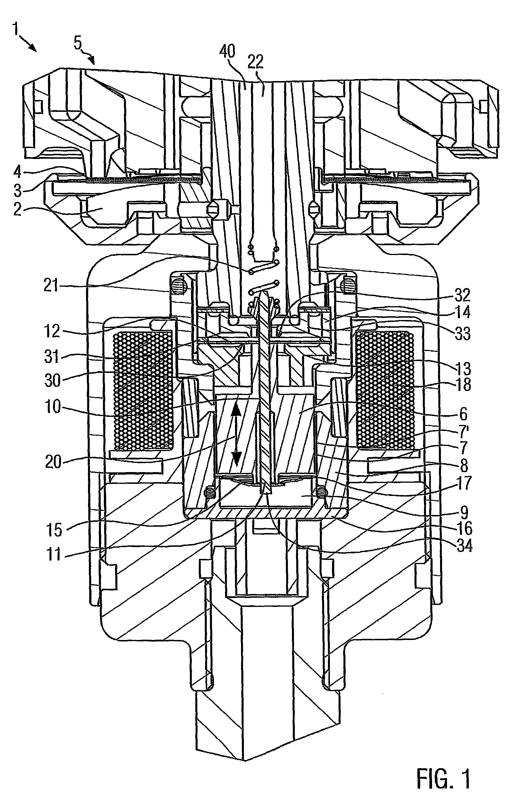 Damping valve arrangement for a semiactive vibration damper