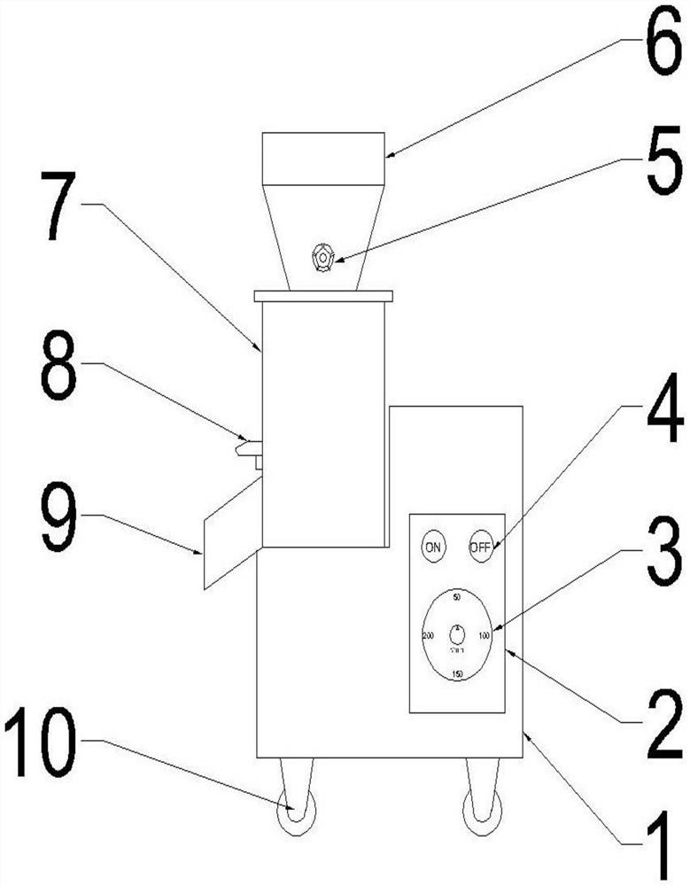 Movable beating machine with speed change and intelligentization functions