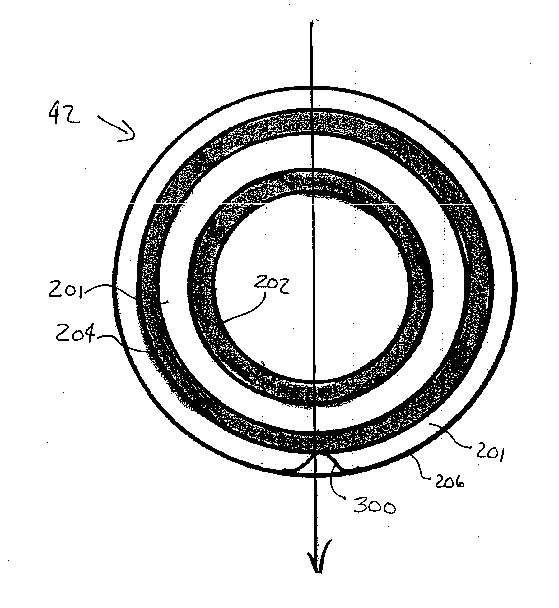 Coalescing filter element with drainage mechanism