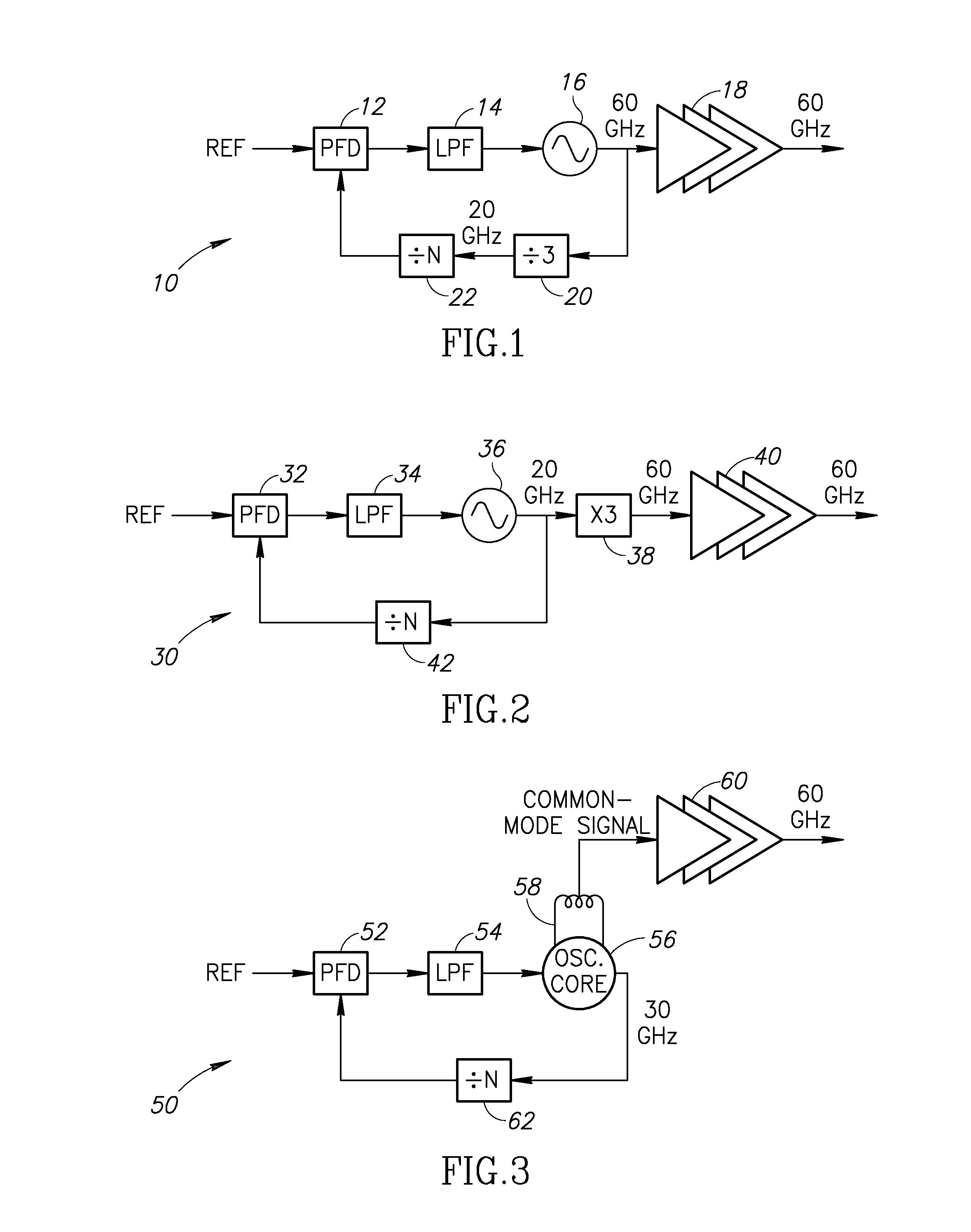 60 GHz Frequency Generator Incorporating Third Harmonic Boost And Extraction