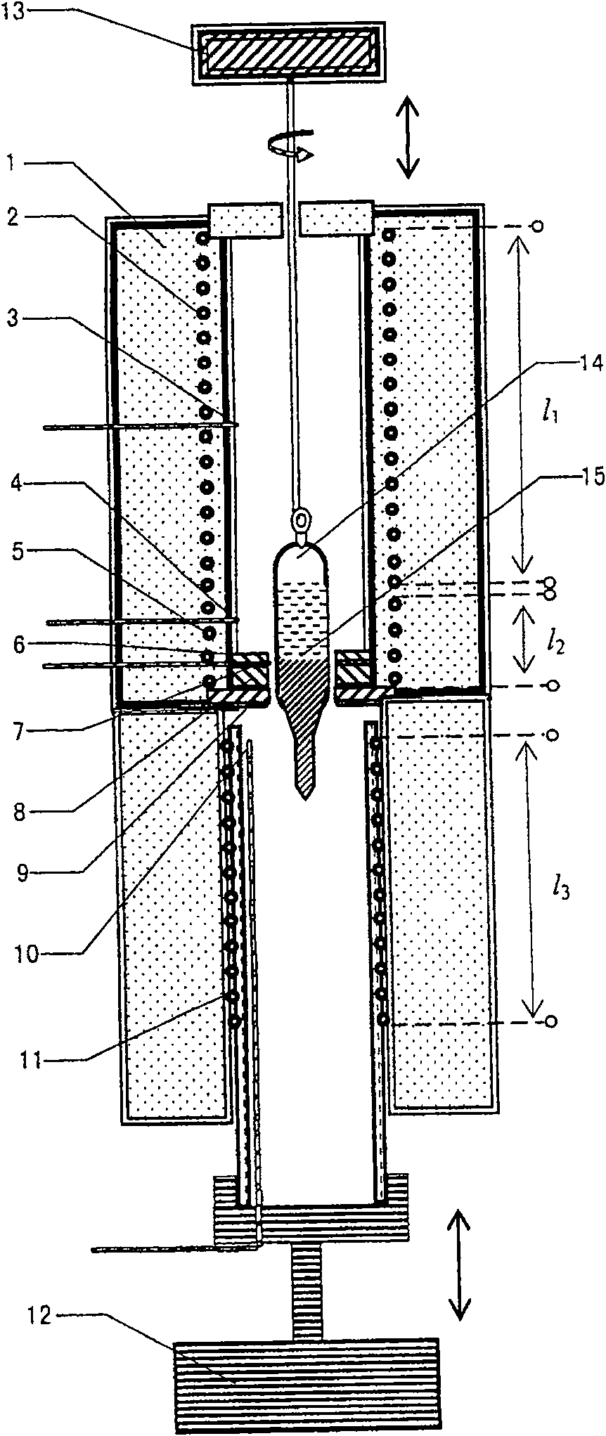 Preparation method for multi-element compounds semiconductor single-crystal and growth device thereof