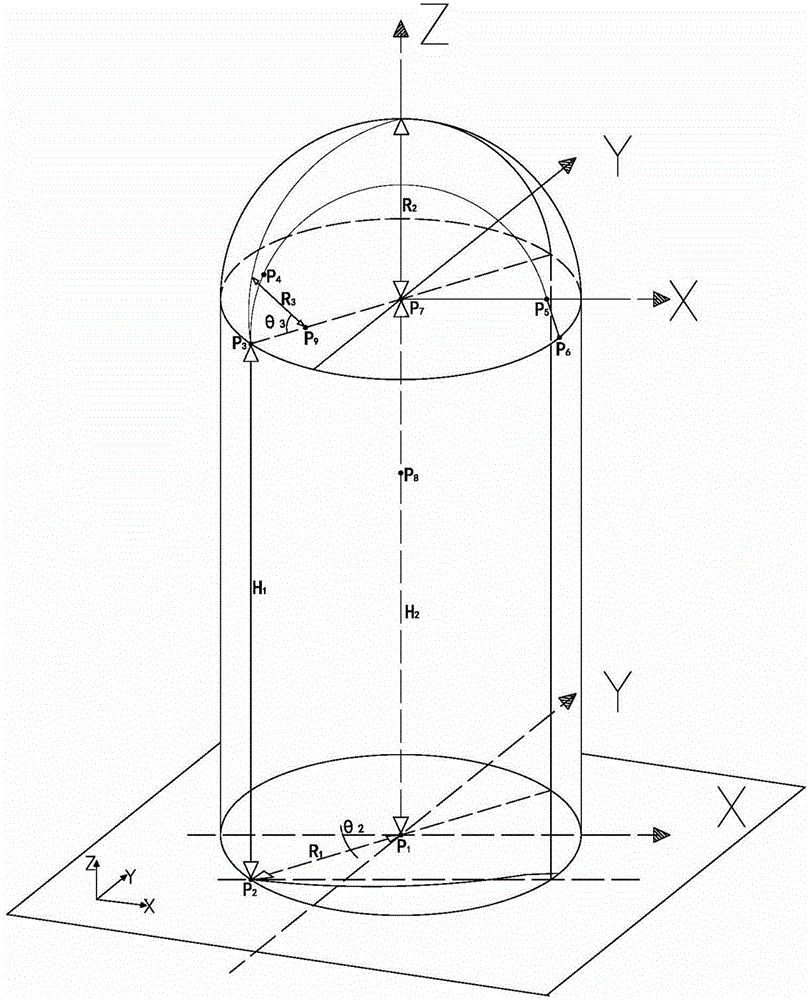 Space positioning construction method for pre-stressing tendon of dome structure