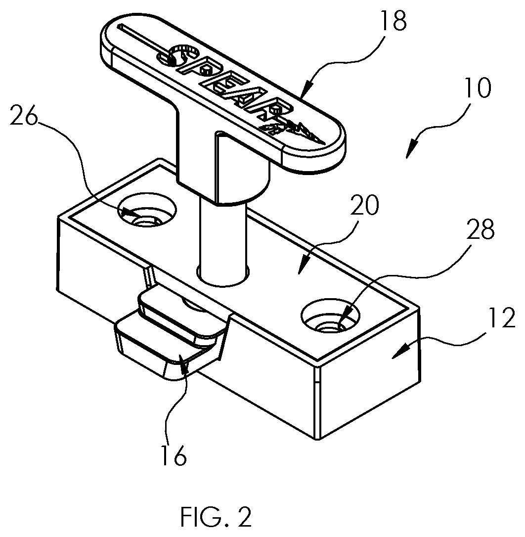 Quick release system for a vehicle hard top