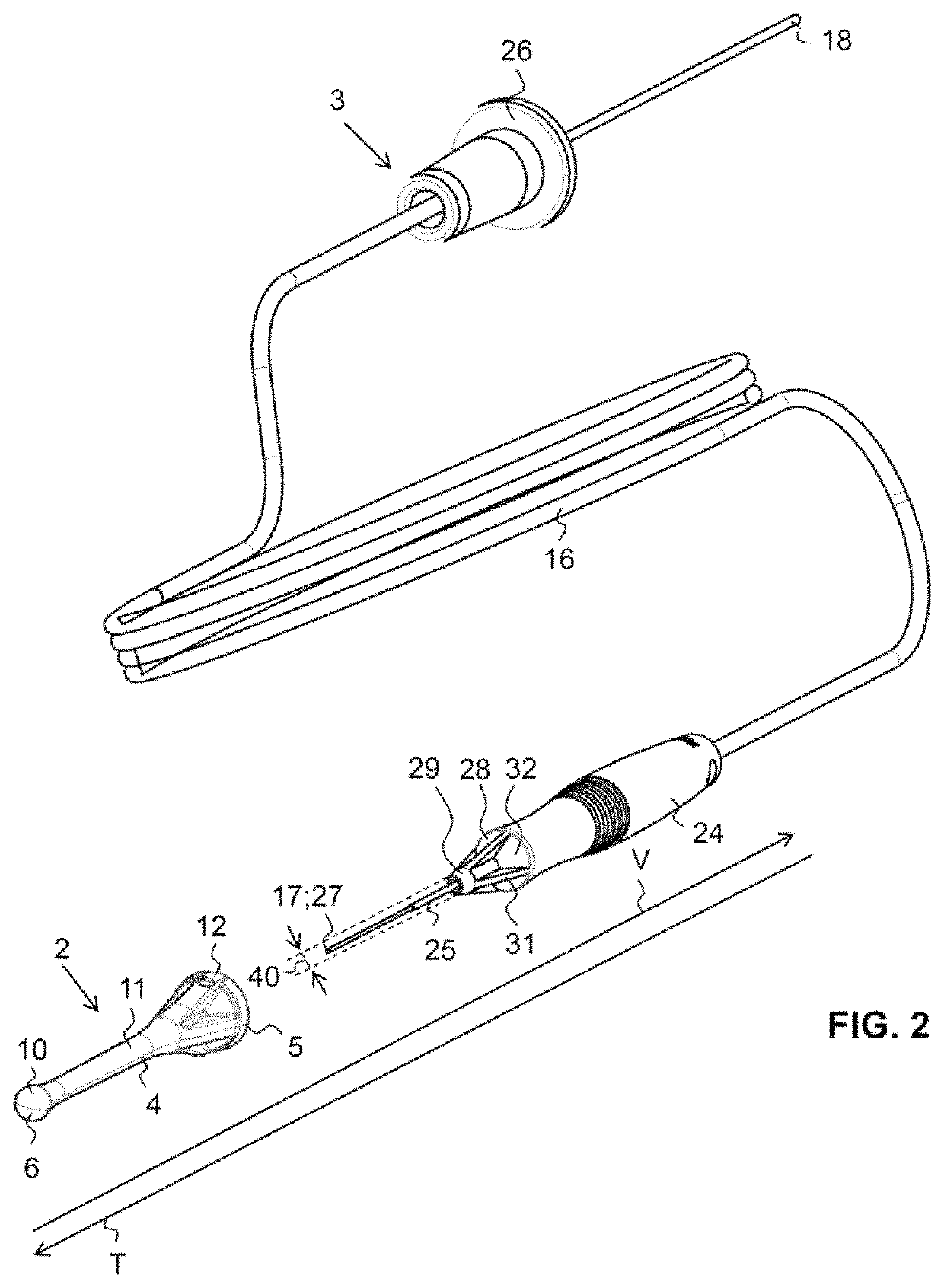 Light instrument for illuminating the intraocular space