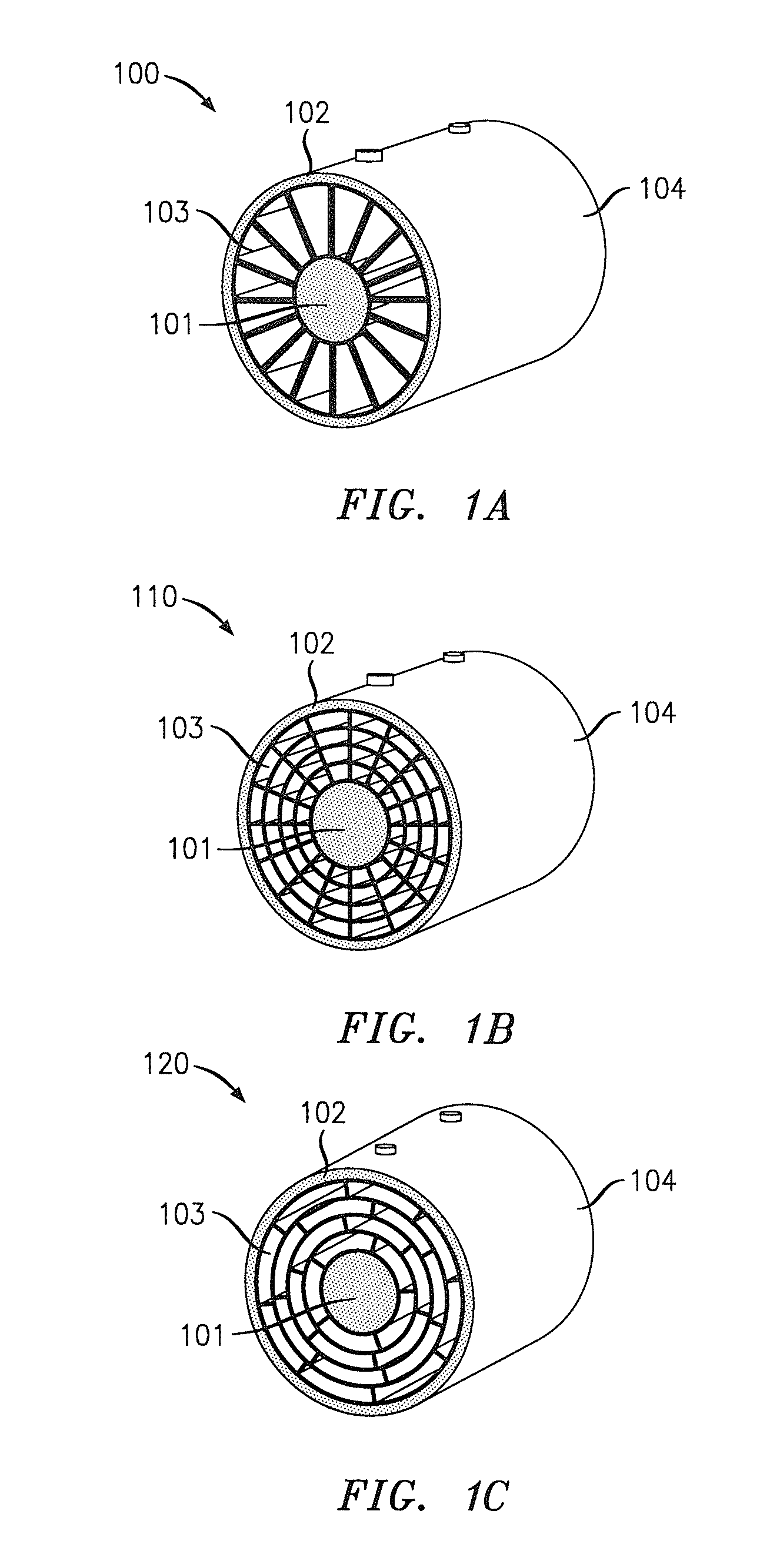 Structured dielectric for coaxial cable