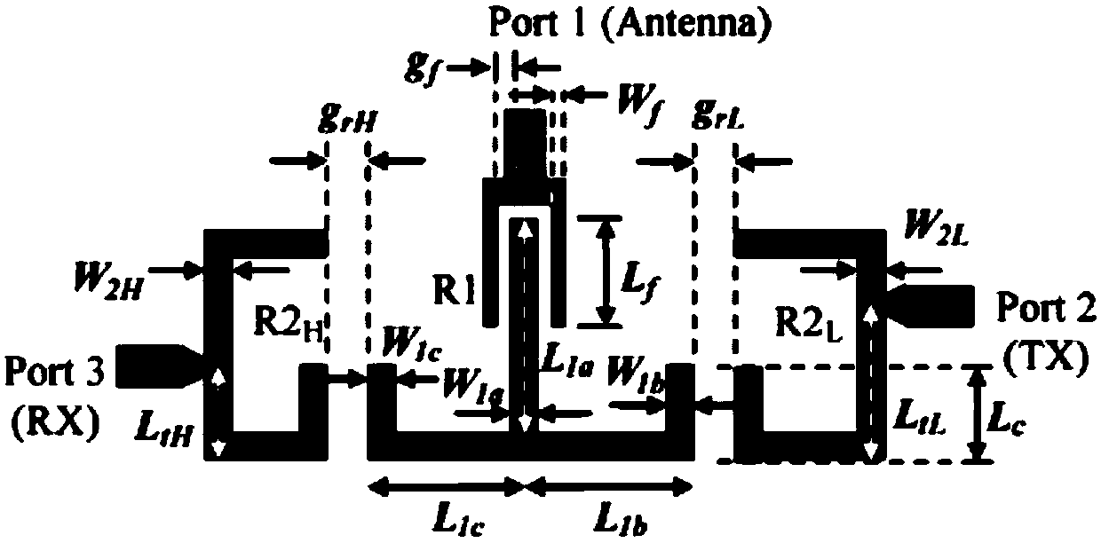 A Planar CQ Duplexer Based on Novel Matching Network