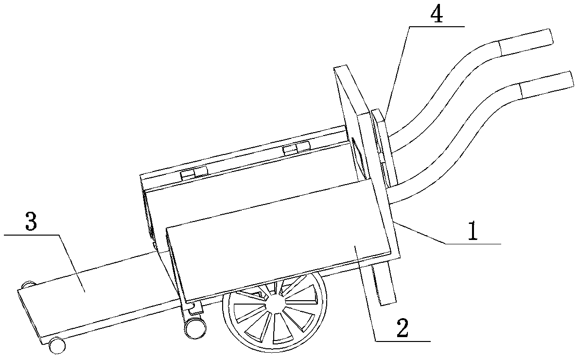 Aerated block carrying device for constructional engineering construction