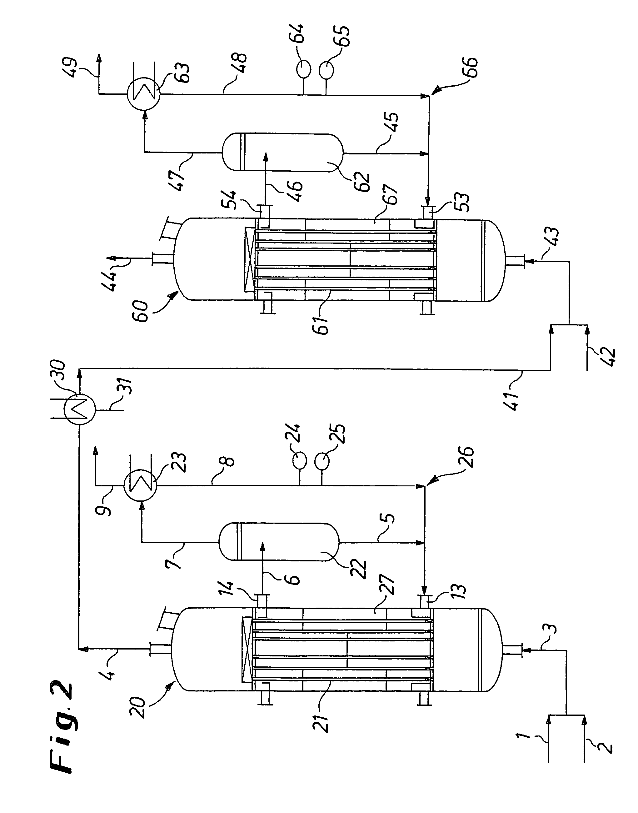 Process and apparatus for the production of phosgene