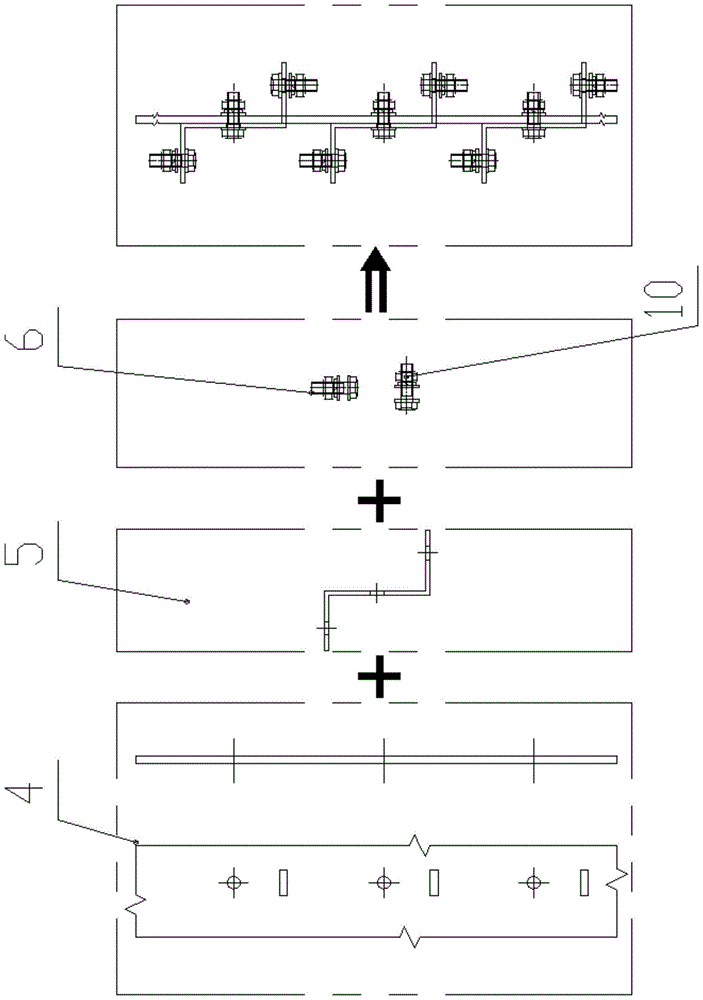 A cabinet connection device for electrical equipment