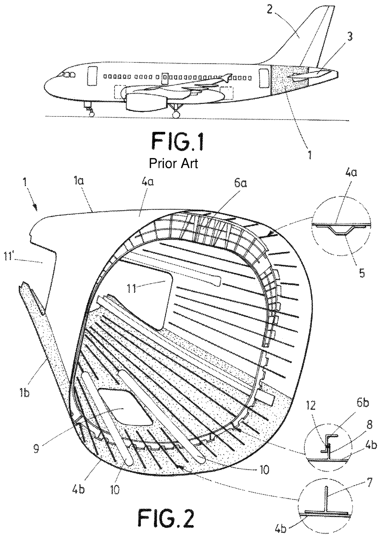 Aircraft rear fuselage section and manufacturing method thereof